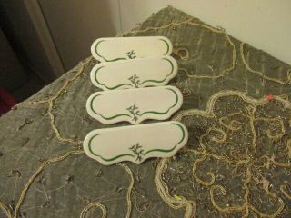 Set Of 8 Spode England Christmas Tree Place Card Holders Mistletoe No Box