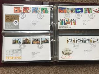 70x First Day Covers job lot 1970 ' s/1980 ' s with album 3