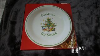 Nikko Christmastime Cookies For Santa Plate 8 ",  Box/excellent