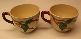 Set Of 2 Usa Vintage Hand Painted Franciscan Apple Coffee/ Mugs/ Cups Only