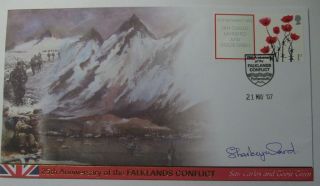 Gb 2007 25th Anniversary Of The Falklands - Signed By Commander Nigel " Sharkey "