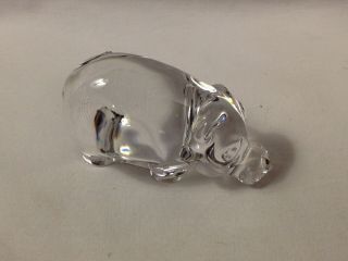 Villeroy & Boch Crystal Hippo Paperweight Figurine