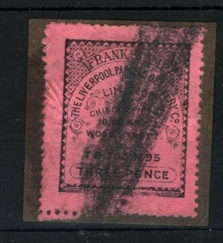 Gb Qv Locals Liverpool Parcels Delivery Company 3d Frank Stamp {samwells}ma425