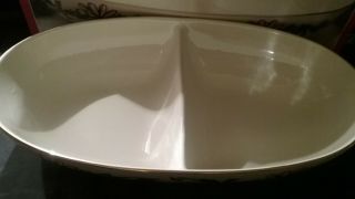 Lenox Winter Greetings Divided Oval Bowl 3