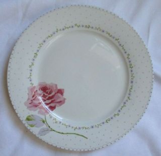 Laura Ashley Lidia Pink Rose Dinner Plate - Set Of 3