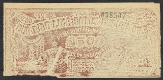 Indonesia 2500 Rupiah 1947 21.  08.  1947 Asahan S150