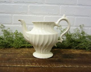 Vintage Myott Olde Chelsea Staffordshire England Off White Coffee Tea Pot No Lid