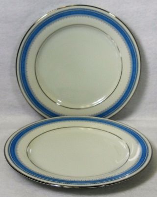 Noritake China Pembroke Pattern 2892 Salad Dessert Plate - Set Of Two (2) 8 - 1/4 "
