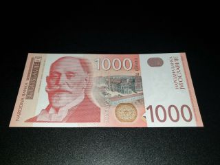 Yugoslavia 1000 Dinara 2001.  Unc - Scarce In This Grade