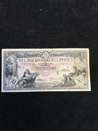1935 The Canadian Bank Of Commerce $10 Note Arscott