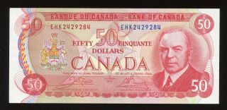 1975 Bank Of Canada $50 Banknote - S/n: Ahk2429284 - Au