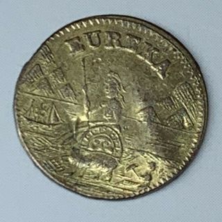 1875 Arms Of California Gold Eureka Coin