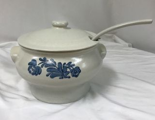 Pfaltzgraff Yorktowne Stoneware Covered Soup Tureen,  Lid,  And Ladle 7 - 160