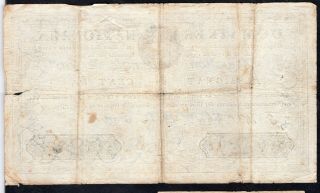 100 Livres Assignat From France 1791 2