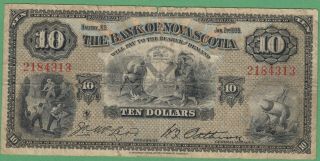 1935 The Bank Of Nova Scotia $10 Dollars Note - 2184313 - Vg