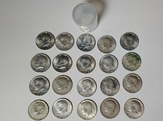One Full Roll Of 20 Kennedy 40 Silver Halves