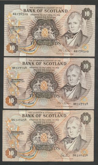 F24 Scotland 3 Year Varieties For P113 10 Pounds All Vf