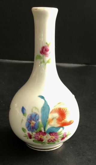 Herend Small Bud Vase Miniature Porcelain Mini Fine Bone China 3.  5 " Hand Painted