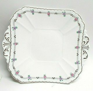 Shelley Fine Bone China 11234 " Rose And Pansy " Plate A909 Ml