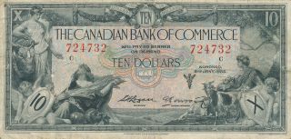 Canadian Bank Of Commerce 10 Dollars 1935 124732 - F