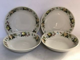 4 Royal Doulton Miramont Soup Bowls Made In England