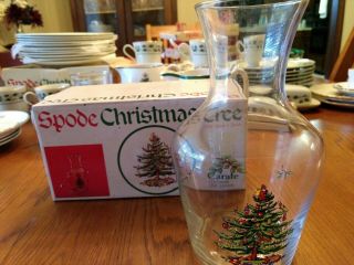 Spode Christmas Tree Glass Carafe
