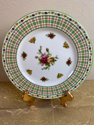 Royal Albert Old Country Roses Casual Plaid Collectable Plate Old Country Roses