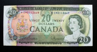1969 Bank Of Canada $20 Dollars Replacement Note Em 3113669 Bc - 50aa