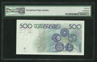 Belgium : 500 Francs (1982 - 98) PMG : Gem UNC 66 ; EPQ 2