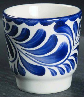 Anfora (mexico) Puebla Blue Egg Cup 5463152