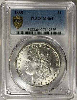 1888 P Morgan Dollar PCGS MS64 3