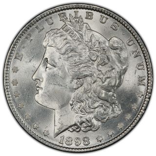 1898 P Morgan Dollar Pcgs Ms64