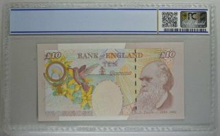Bank of England Great Britain 10 Pounds 2000 PCGS 66OPQ 2