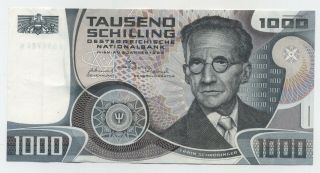 Austria 1000 Schilling 3 - 1 - 1983 Pick 152 Xf - Circulated Banknote