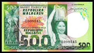 MADAGASCAR 500 Francs 1974 - UNC - Pick 64 2