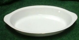Crown Victoria Fine China Lovelace Oval Serving / Baking Dish With Handles