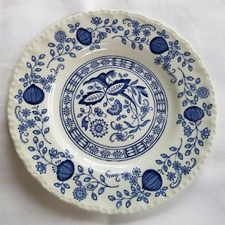 6 Inch Enoch Saucer Wedgwood Saucer Tunstall Blue Heritage Blue Onion