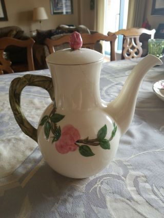 Vintage Franciscan Desert Rose - Teapot Coffee Pot - Made In Usa