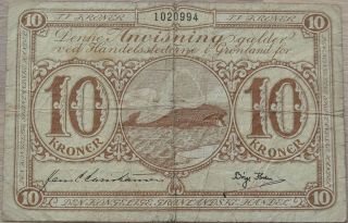 Greenland 10 Kroner 1953 - 1967 P19