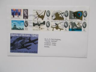1965 Battle Of Britain Phosphor First Day Cover With London Fdi Cancel Cat £30