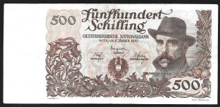 500 Schilling From Austria 1953 M5