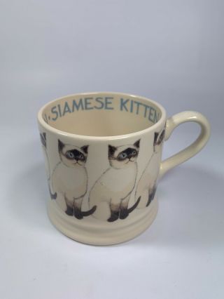 Emma Bridgewater Mug Siamese Kitten Cat Cup Made In England