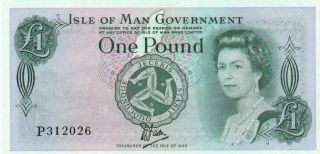Isle Of Man 1 Pound Banknote Nd (1983) P.  38a Uncirculated