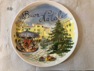 Buon Natale 2011 Christmas Plate Sur La Table Made In Italy Ceramisia