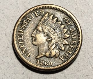 1860 Indian Head Penny 1c Cent