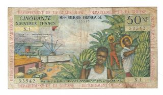 French Antilles - 1964,  Fifty (50) Francs