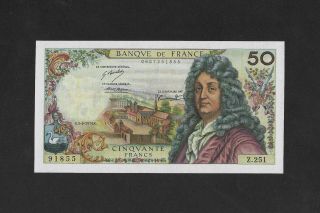 Unc 2 Pinholes 50 Francs 1974 France