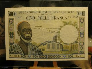 West African States 5000 Francs Banknote P - 104