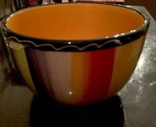 Orange Soup Bowl Serape By Certified International