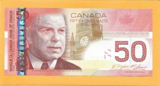 2004 Canadian 50 Dollar Bill Fml4445354 (crisp)